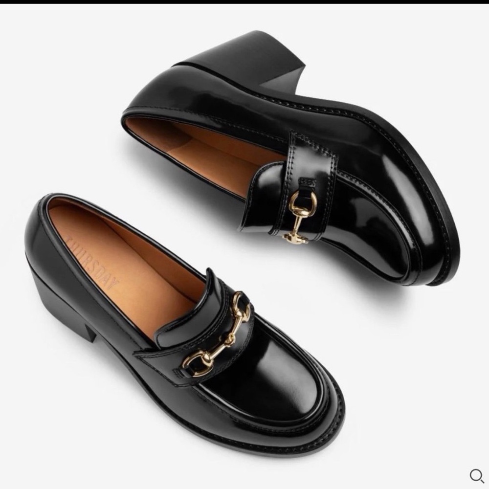 Thursday Boot Co High Heel Penny loafers w horsebit - Picture 2 of 12